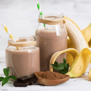 Licuado de Plátano con Chocomilk