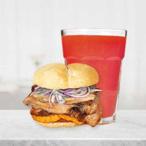Combo Jugo Surtido y Pan con Chicharrón