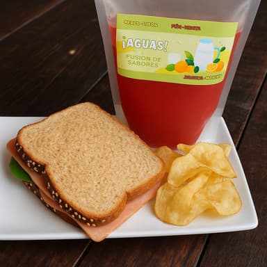 Sandwich de Jamón + Agua Fresca