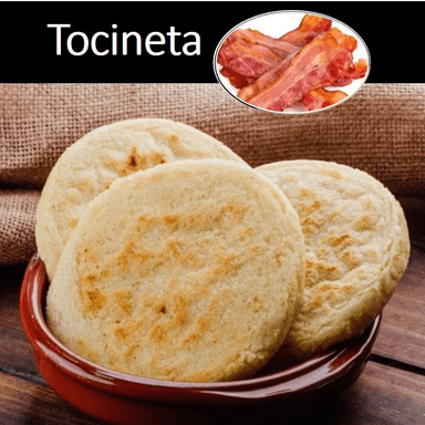 Arepa con Tocineta