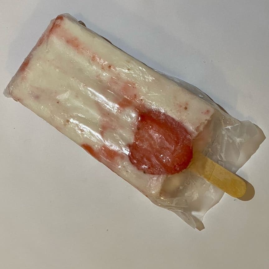 Paleta Fresas Con Crema
