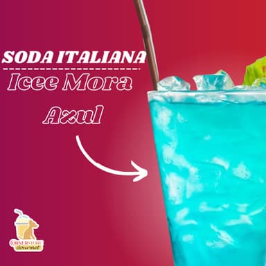 Soda Italiana Sabor Icee Mora Azul