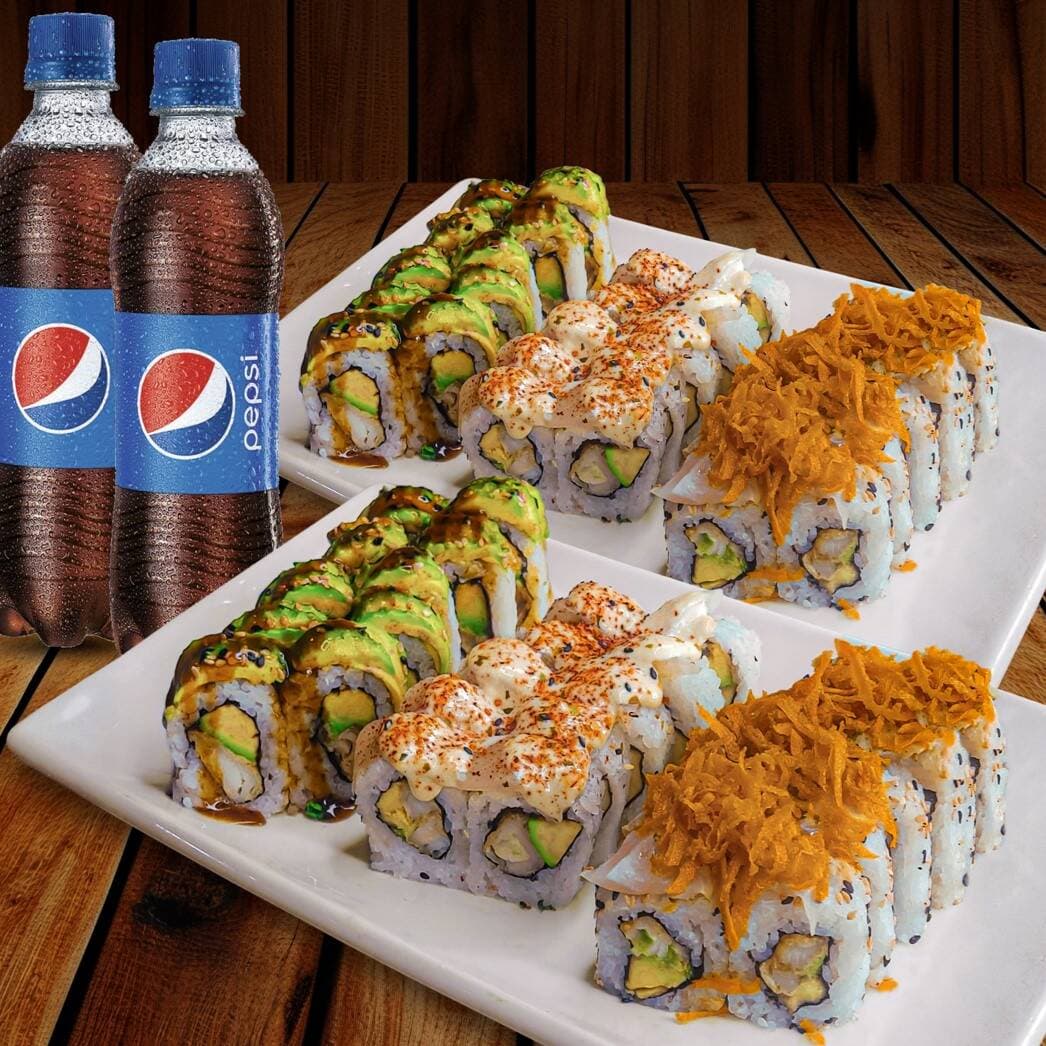 60 Makis + 2 Pepsi