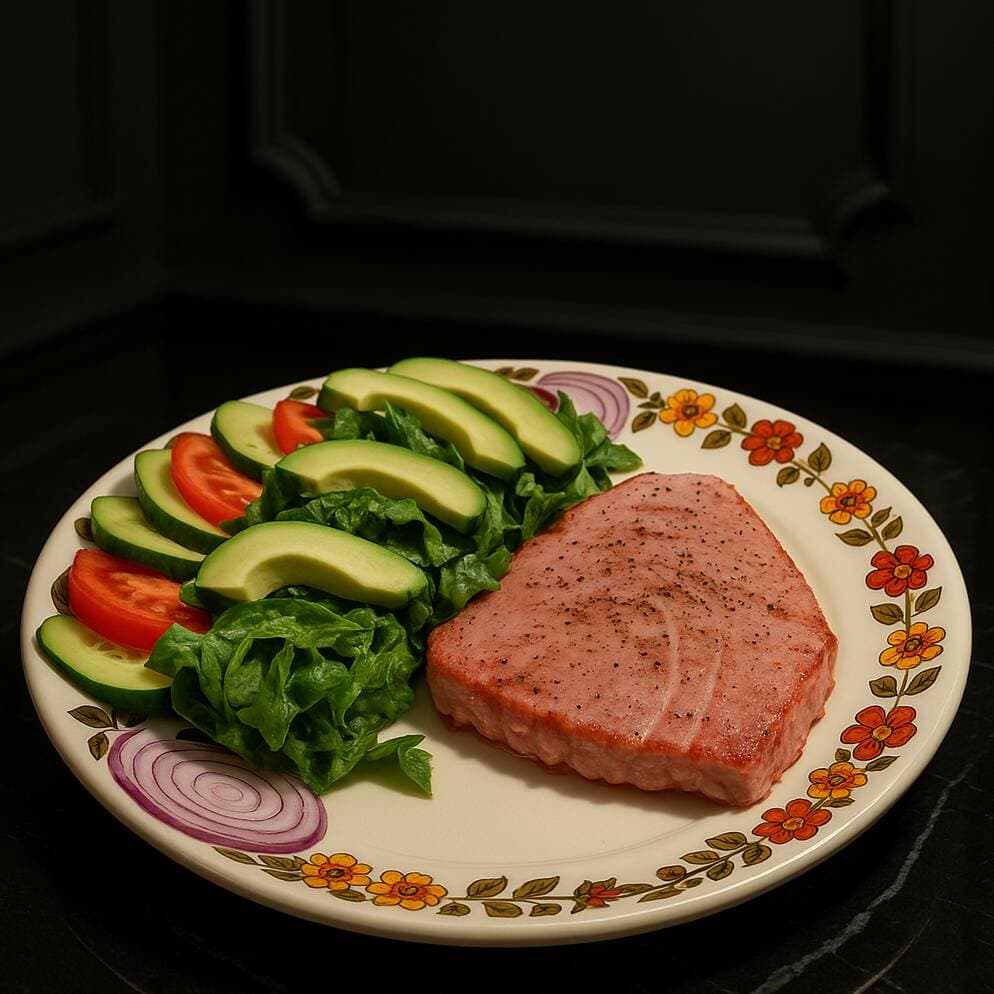 MEDALLON DE ATUN CON ENSALADA