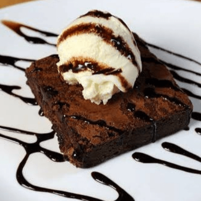 Brownie con Nieve