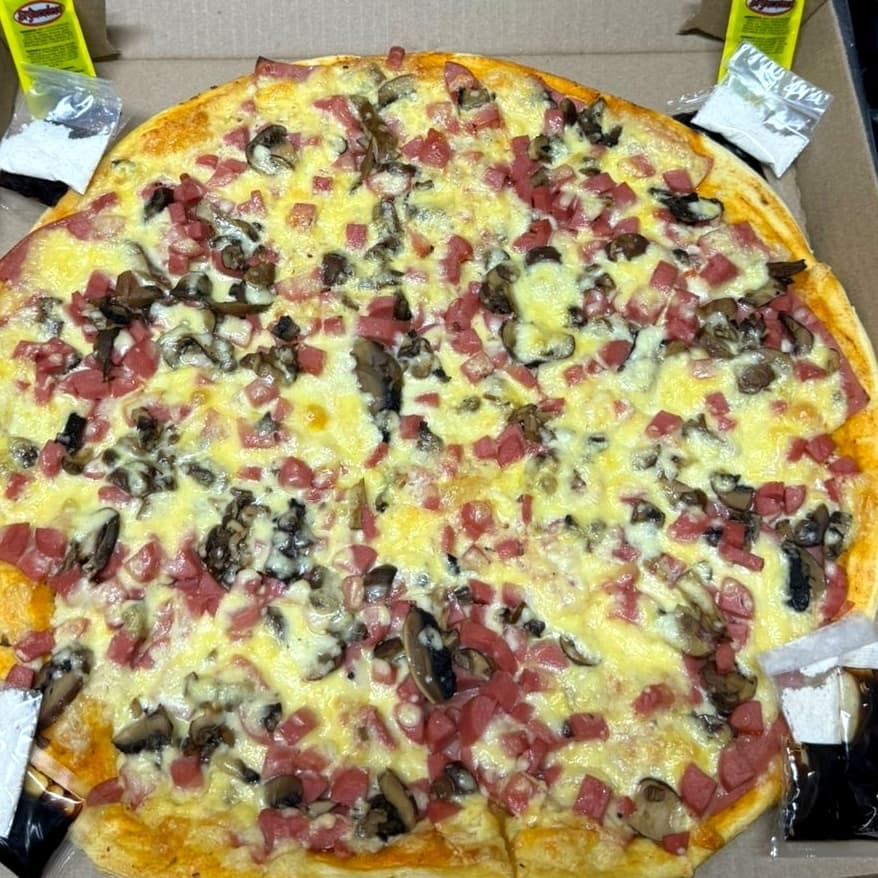 Pizza galaxia champiñon