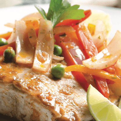Filete de Pescado a la Chorrillana