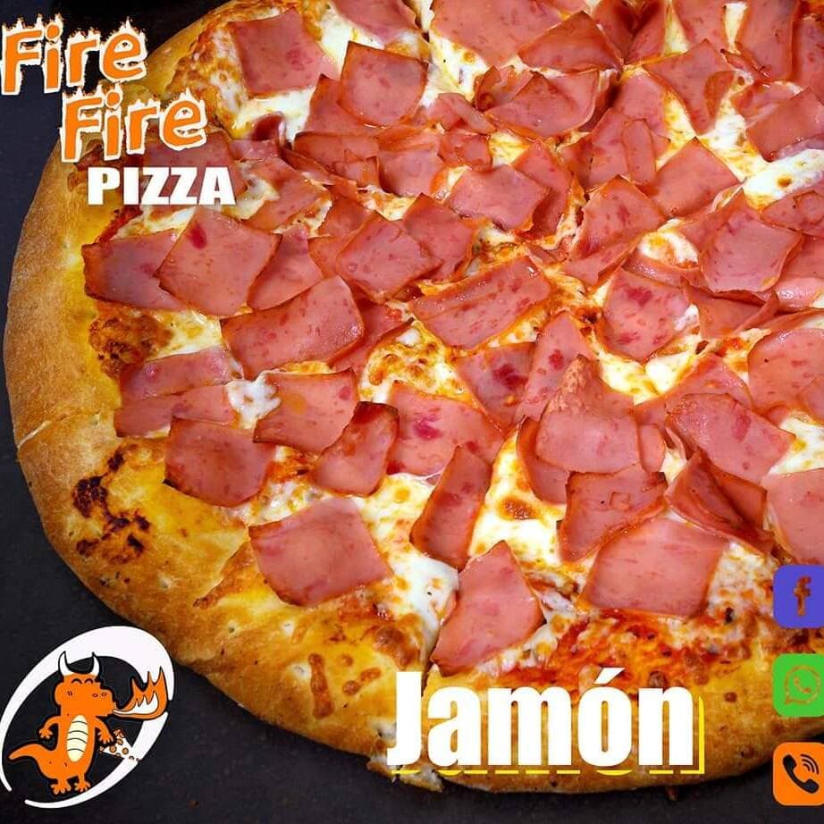 PIZZA DE JAMÓN.