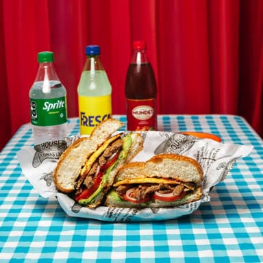 TORTA DE ARRACHERA + REFRESCO
