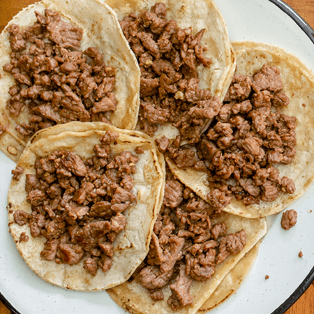10 taquitos de arrachera