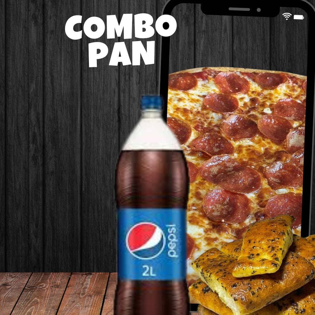 Combo Grande Peperoni, Pan y Soda de 2 Litros