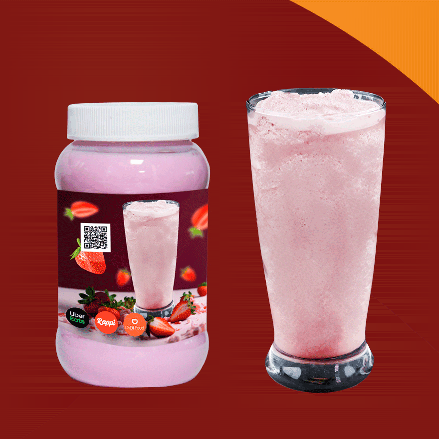 Frappe De Fresa de Leche 500 ml