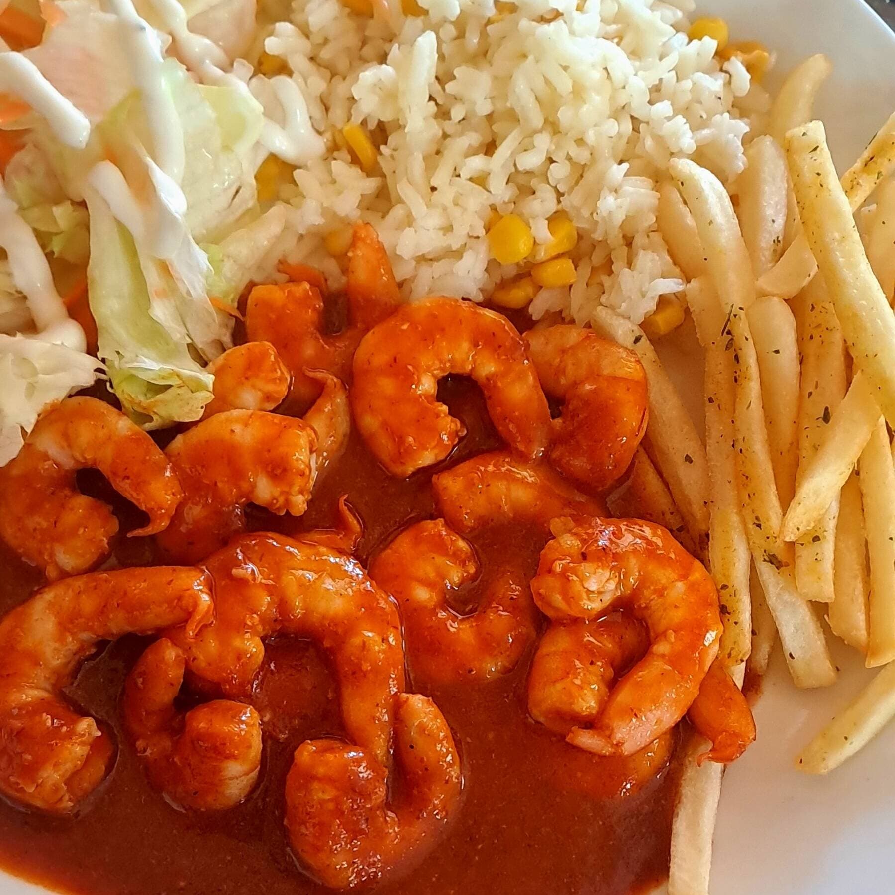 Platillo Camarones Diabla