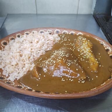 Mole Rojo de la Casa con Pierna y Muslo