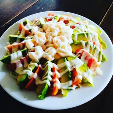 Ensalada con Camarones