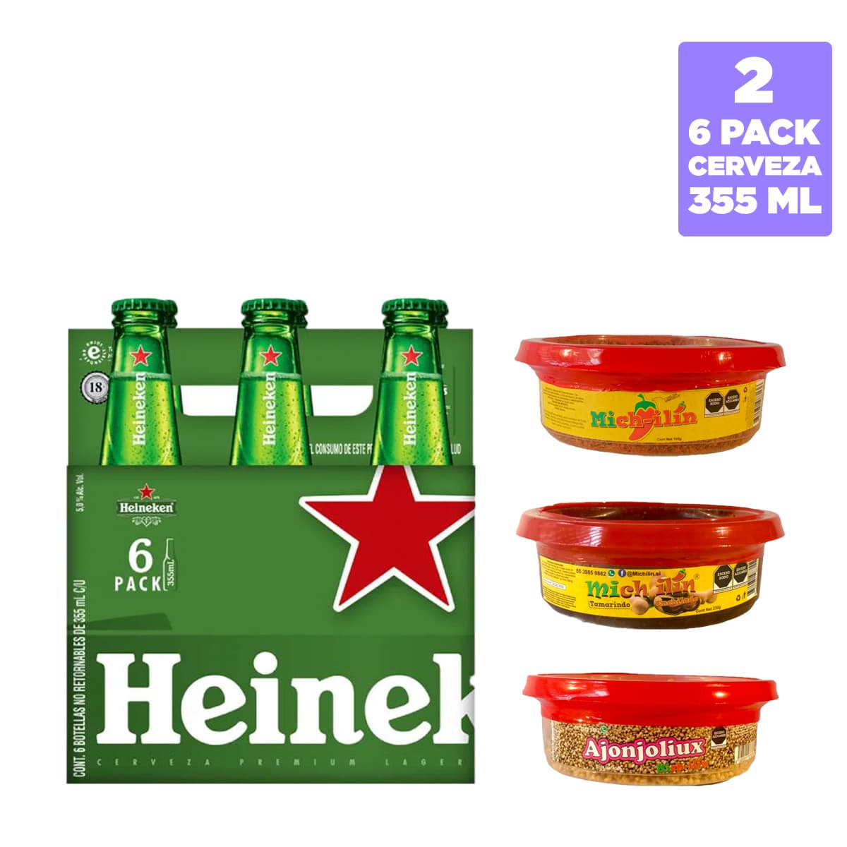 Combo Michelada - Heineken Cerveza Original Botell