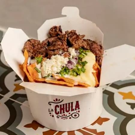 Chilaquiles con Arrachera (grande)