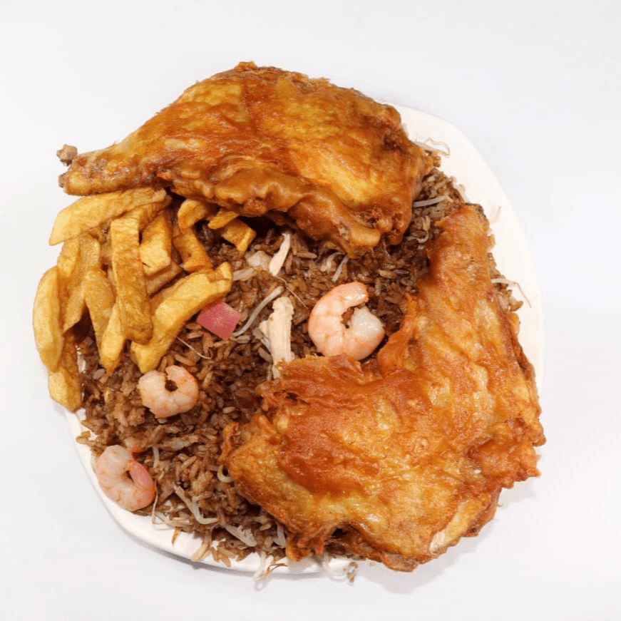 Arroz Valenciana + 2pierna pernil