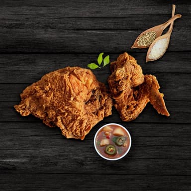 Pechuga y Ala + Papas + Bebida 355Ml