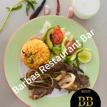 Bistec + Agua de Temporada + Papas Gajo