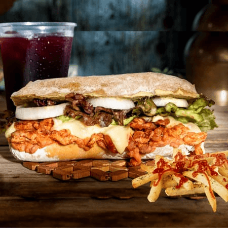Combo Chapata Pastor.+ Papas + Agua