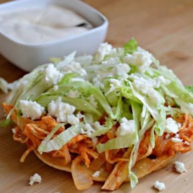Tostadas de pollo