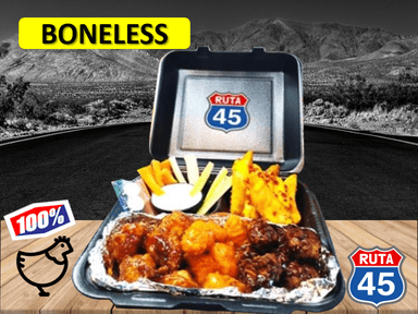 COMBO BONELESS 250GR, Galleta Oatme, Refresco