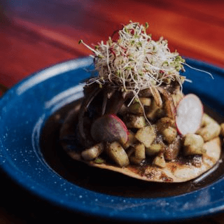 Tostada de Aguachile Verde