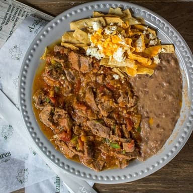 Platillo de Bistec Ranchero