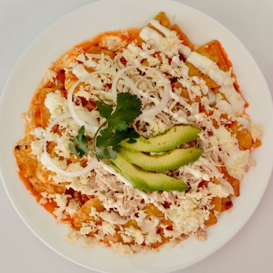 Chilaquiles con Pollo