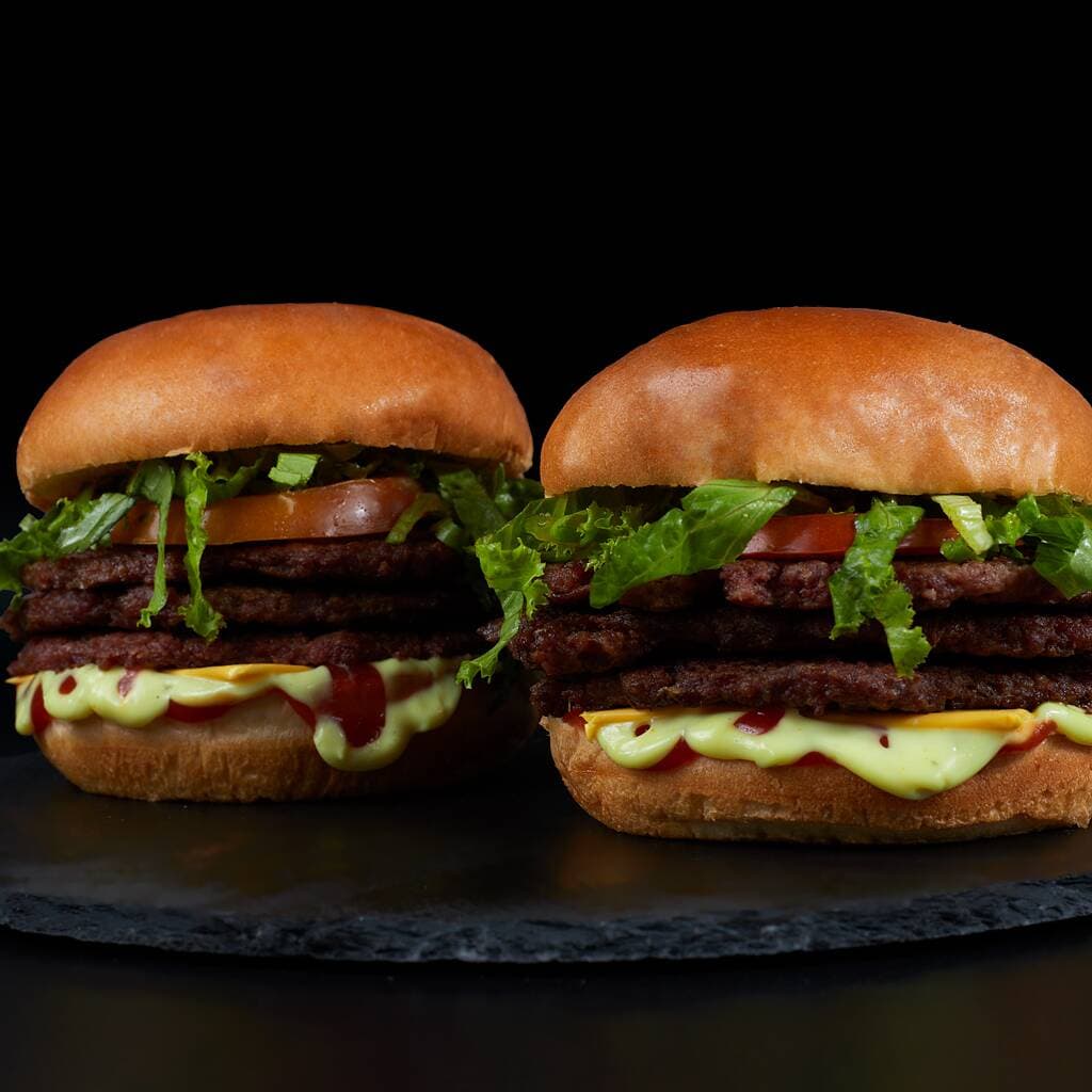 2 Hamburguesas Triple con Queso 🧀🍔🍔🍔