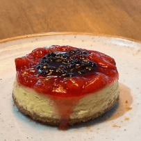 Mini Cheesecake Coulis de Agraz