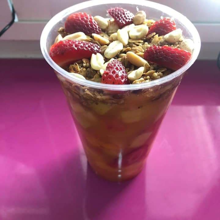 Escamocha con Jugo de Naranja