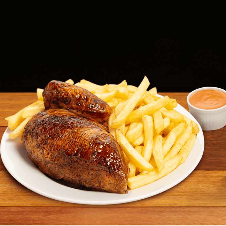 PROMO: 1/4 POLLO A LA BRASA CON PAPAS