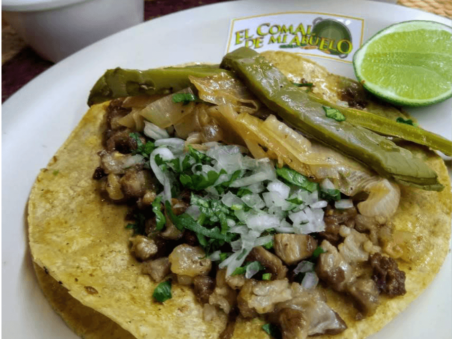 Taco de Chorizo Verde