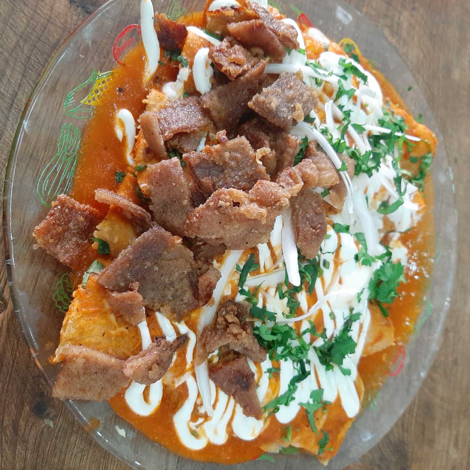 Enchiladas Rojas de Bistec