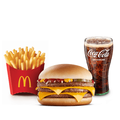 McCombo Mediano Triple Hamburguesa con Queso