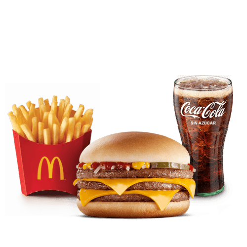 McCombo Mediano Triple Hamburguesa con Queso