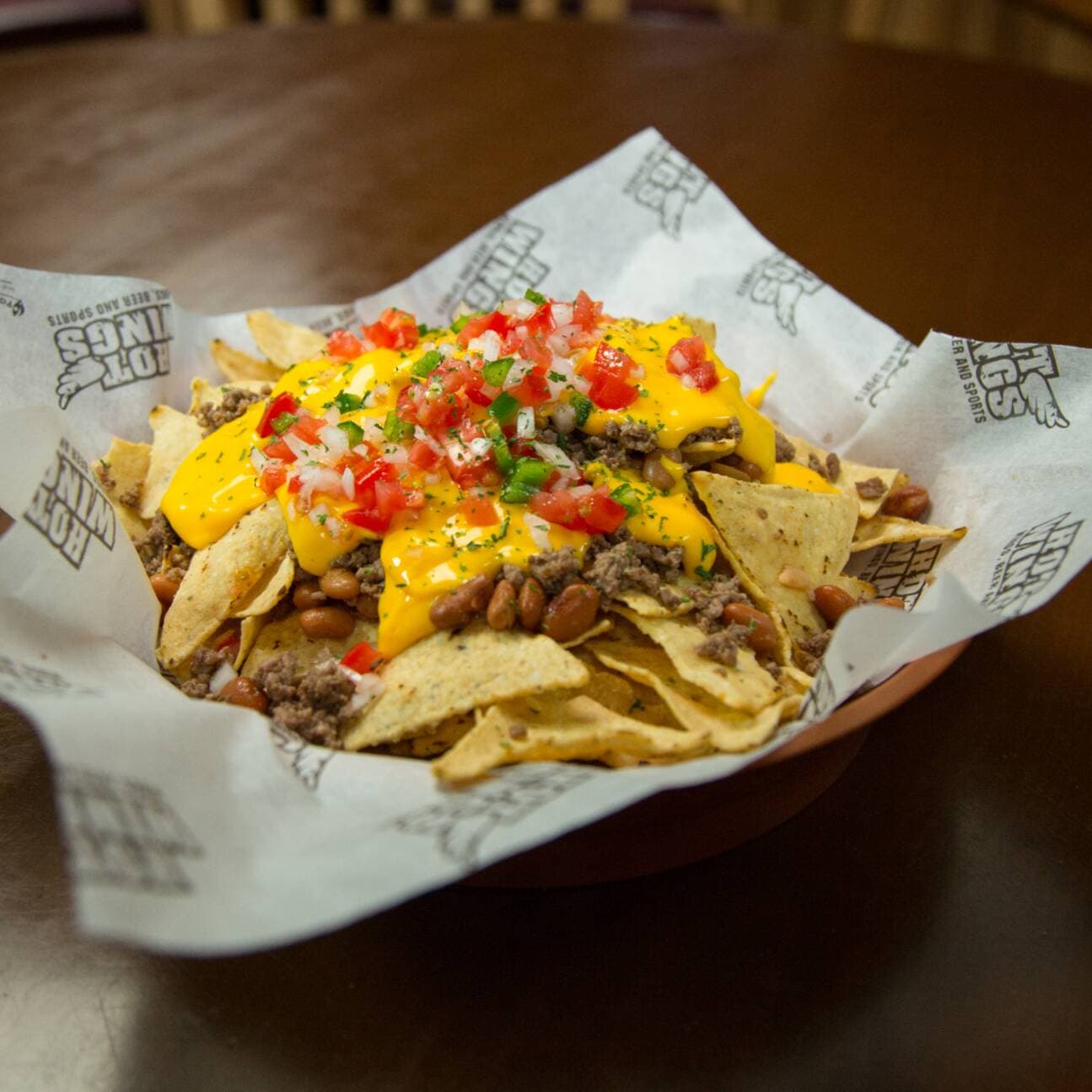 Hot Nachos de Res