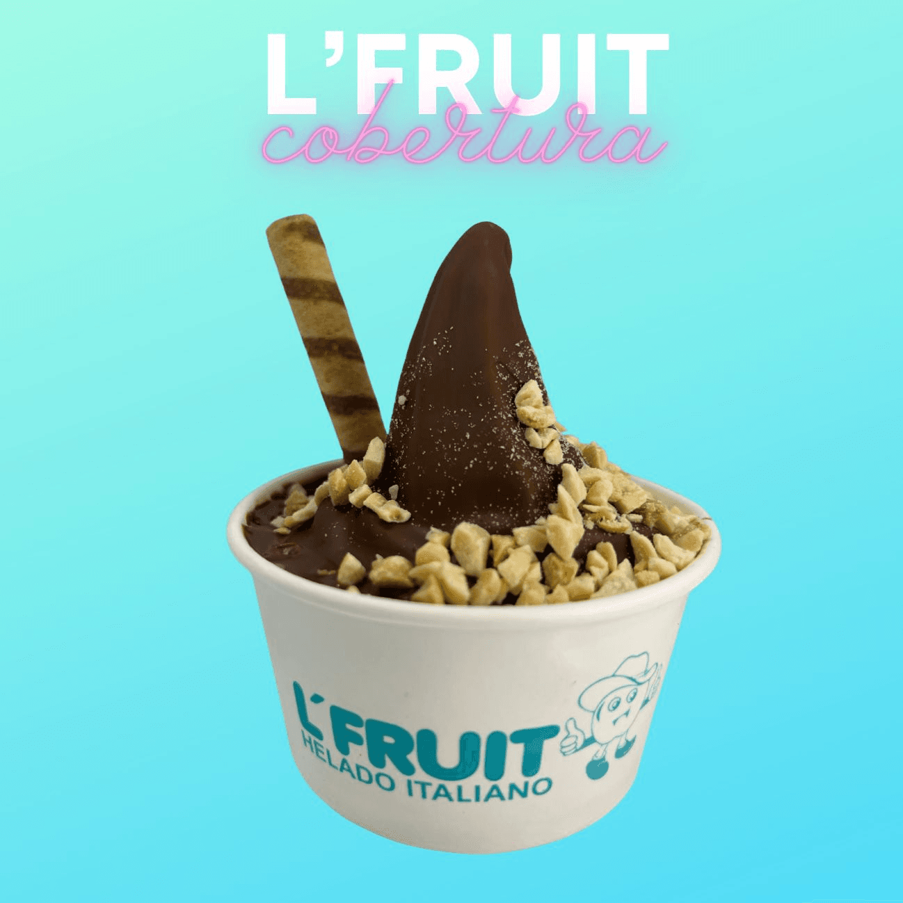 Helado L´Fruit Cobertura