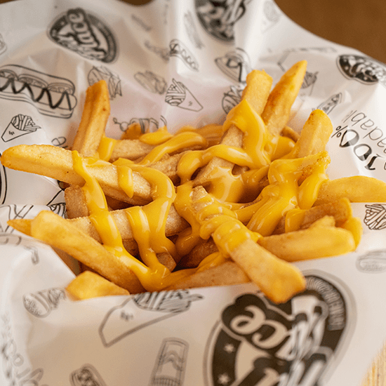 Papas con Queso Cheddar