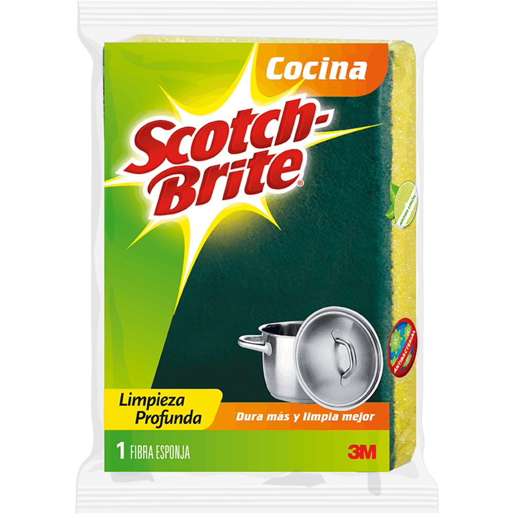 FIBRAS SCOTCH-BRITE 3M 1 PZ BOLSA 6.4 X 10 CM