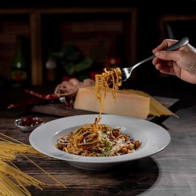 Espaguetti Con Pulpo Al Ajillo