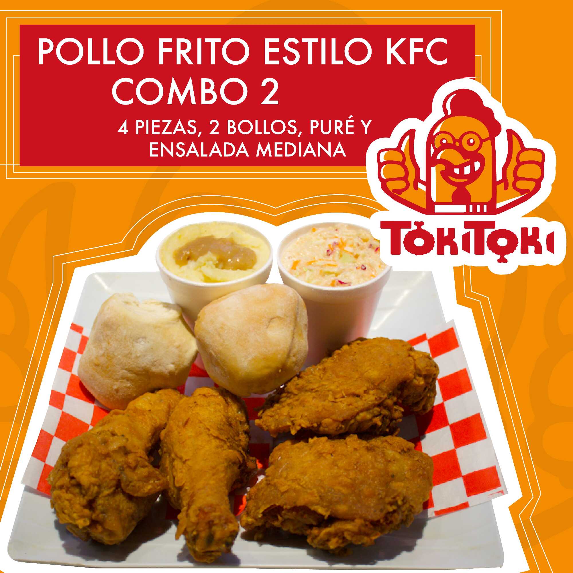 Combo Pollo Frito 4 Piezas