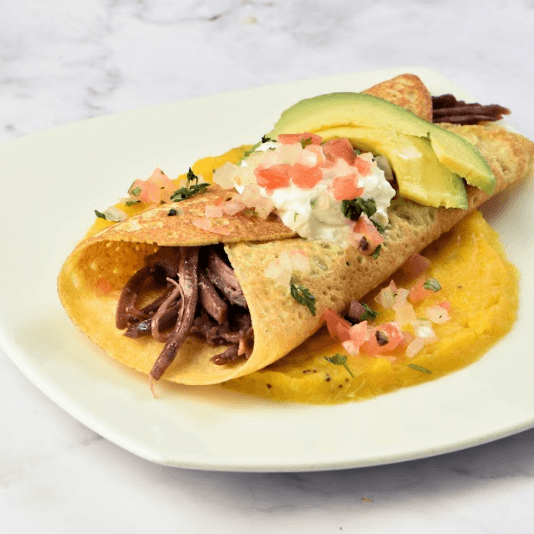 Crepe de Carne Desmechada