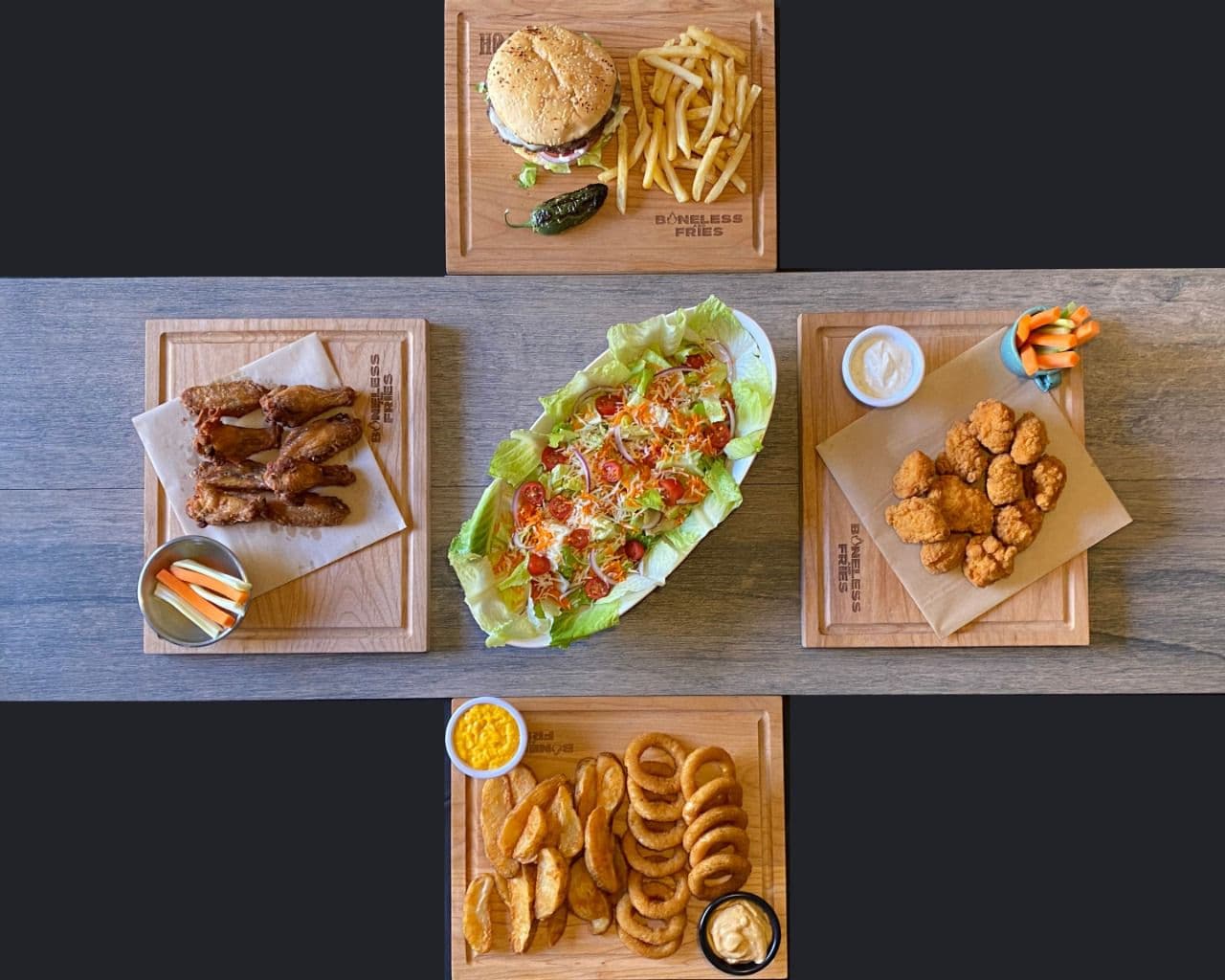 BONELESS AND FRIES