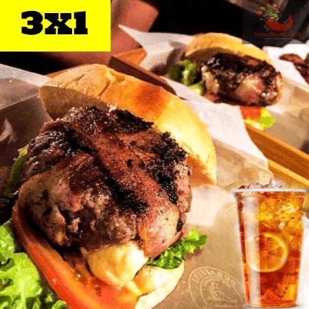 SUPER PROMO 3 BURGER AMERICANAS + 3 BEBIDAS