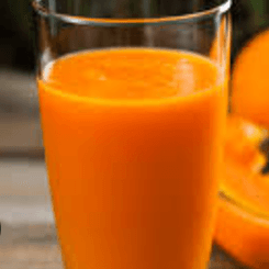 Combinación de Jugo Papaya con Naranja.