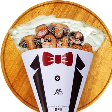 Crepa de Champiñones con Queso Philadelphia