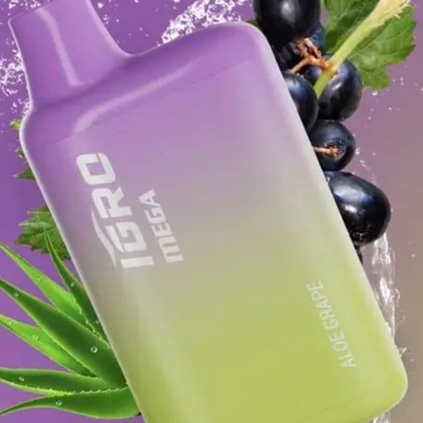 IGRO MEGA ALOE GRAPE 5000 PUFFS